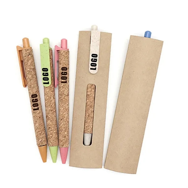 Eco-Friendly Cork Tube Ballpoint Pen