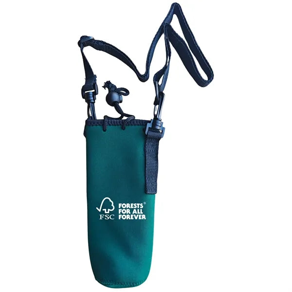 Neoprene Water Bottle Holder with Adjustable Strap