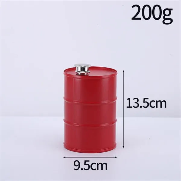 Novelty Oil Barrel Flask, 304 Stainless Steel