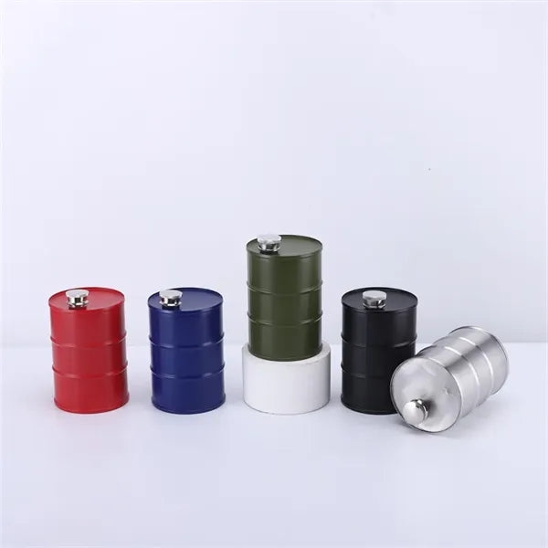 Novelty Oil Barrel Flask, 304 Stainless Steel