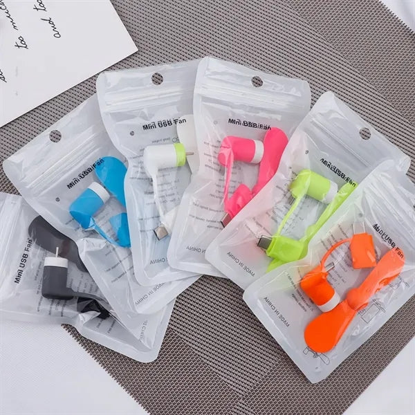 3-in-1 Mini USB Phone Fan, Portable Cooling Fan