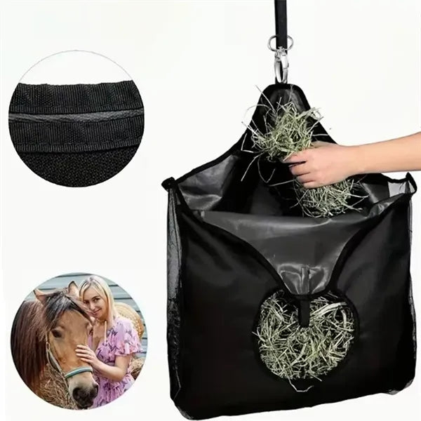 Horses Goats Alpacas Durable Slow Feed Hay Bag
