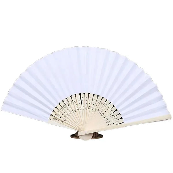 Foldable Chinese Japanese Vintage Bamboo Paper Fan