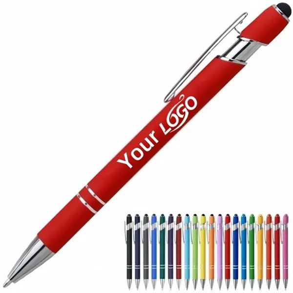Aluminum Black Ink Stylus Ballpoint Pen