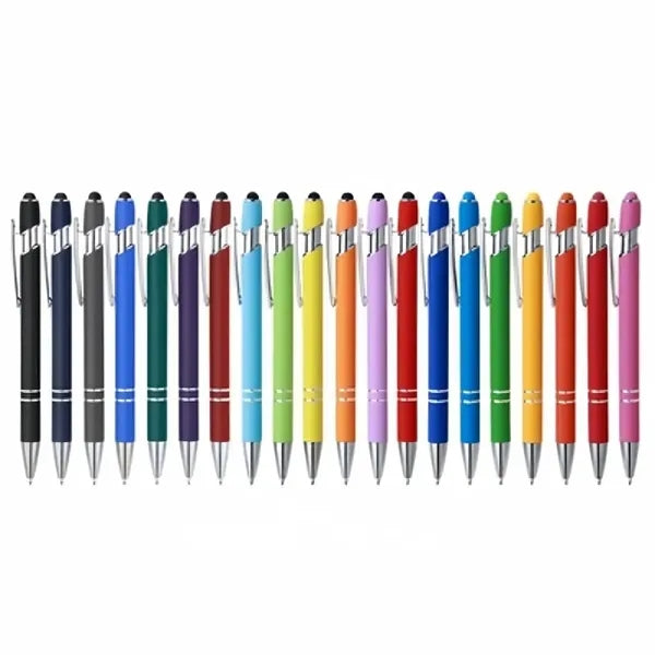 Aluminum Black Ink Stylus Ballpoint Pen
