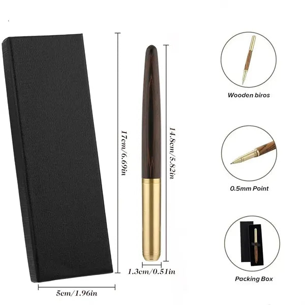 Wooden Engrave Business School pen