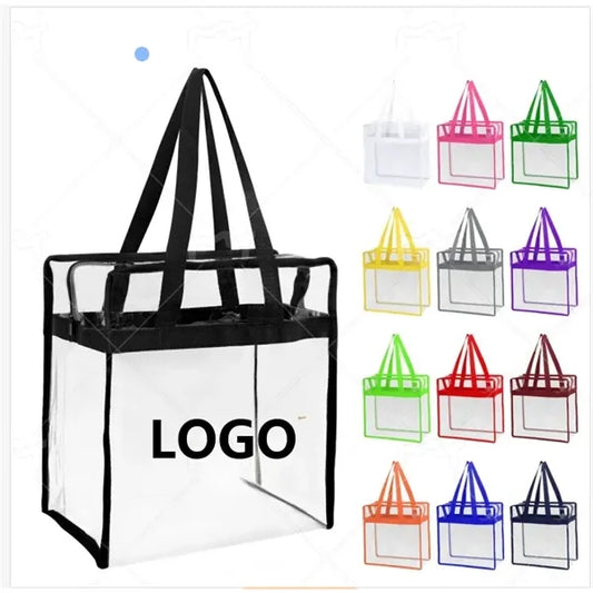 Stadium Approved Clear Transparent PVC Tote Bag