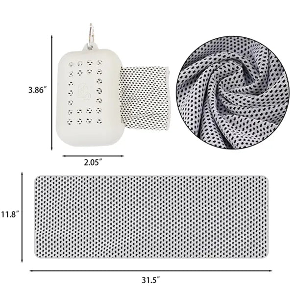 Portable Silicone Cooling Towel Set