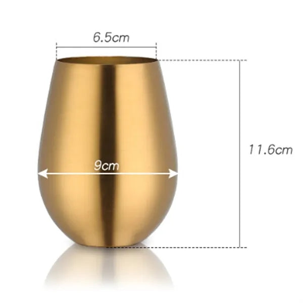 Colorful Stainless Steel Wine Glass