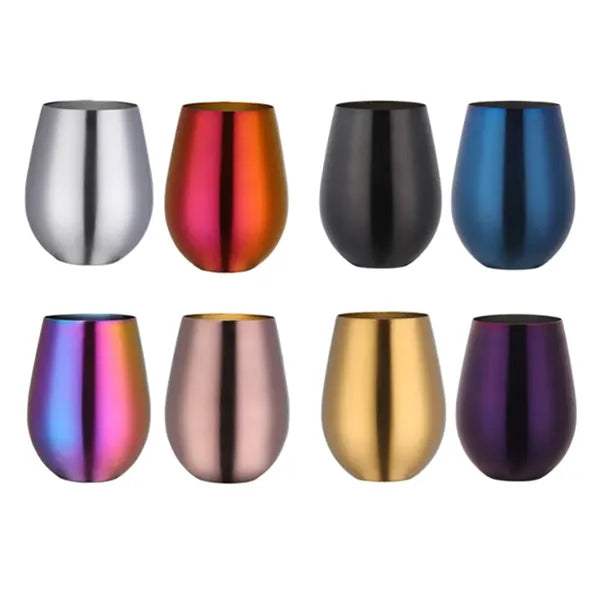Colorful Stainless Steel Wine Glass