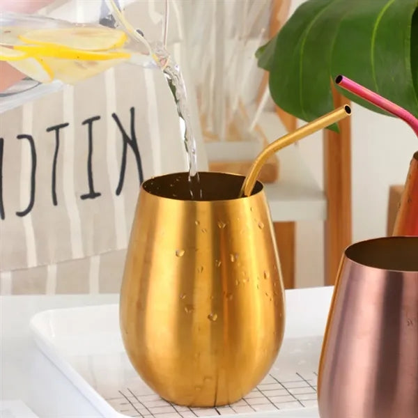 Colorful Stainless Steel Wine Glass