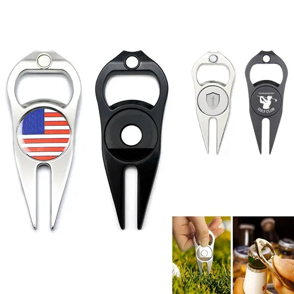 Golf Divot Repair Tool and Ball Marker