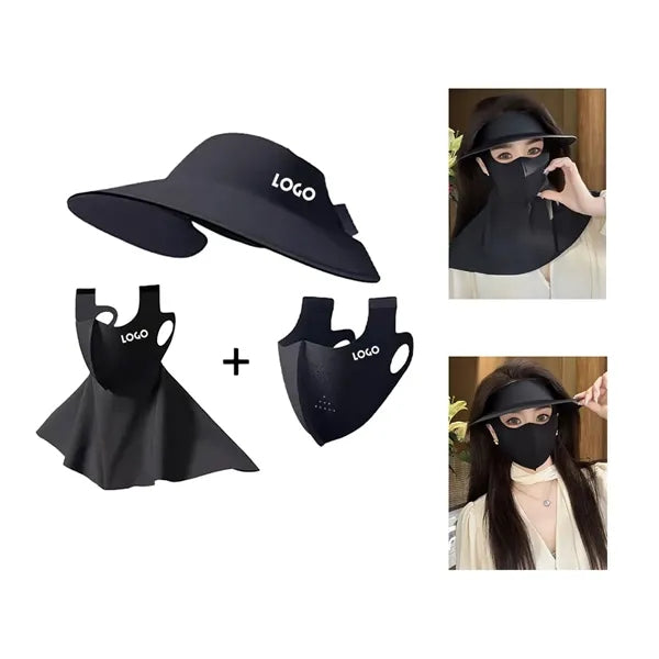 3-in-1 Full-Face Integrated Sun Protection Face Cover Hat