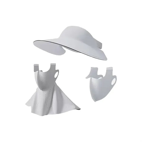 3-in-1 Full-Face Integrated Sun Protection Face Cover Hat