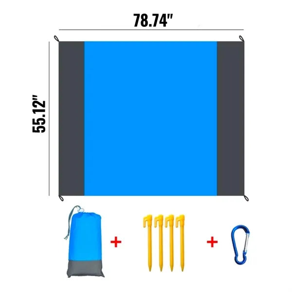 Portable Picnic Blanket Camping Beach Mat Set