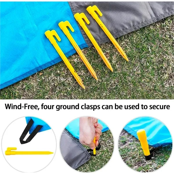 Portable Picnic Blanket Camping Beach Mat Set