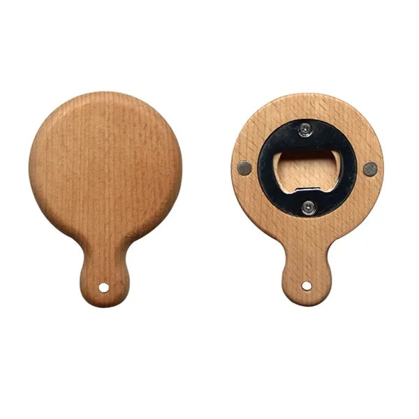 Wooden Fridge Magnet Bottle Opener