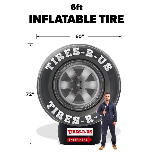 6ft Custom Giant Inflatable Tire