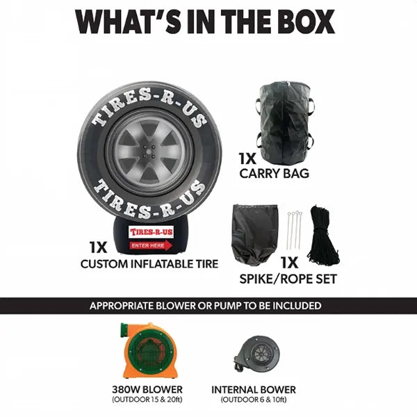 6ft Custom Giant Inflatable Tire