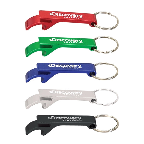 Anodized Aluminum Bottle Opener Keyring