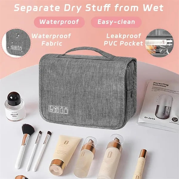 Toiletry Travel Bag with Hanging Hook