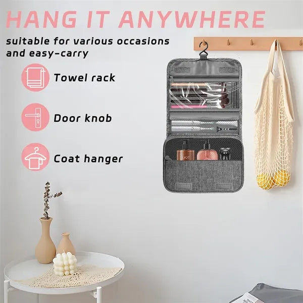 Toiletry Travel Bag with Hanging Hook