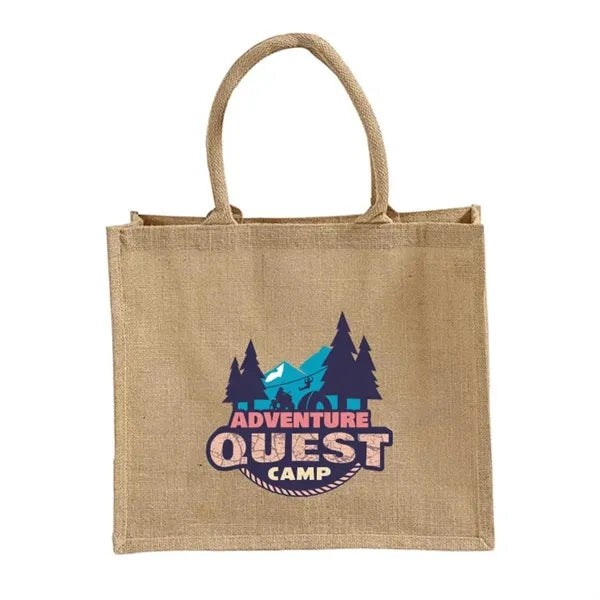 Mission Market Jute Tote Bag