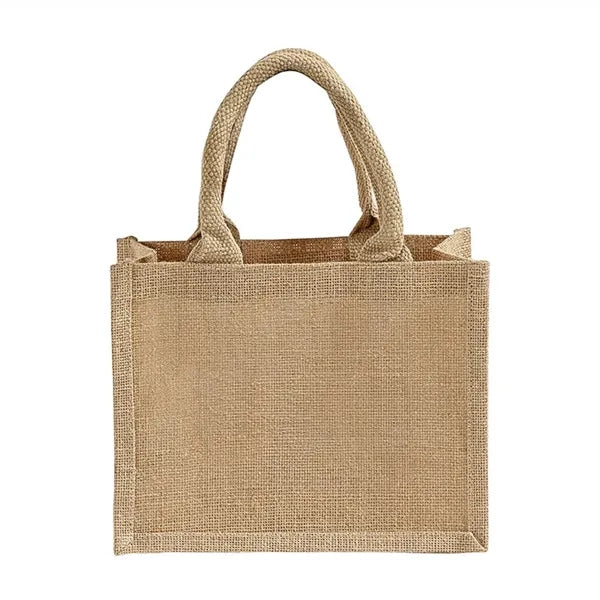 Carmel Jute Wedding Tote Bag