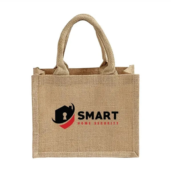 Carmel Jute Wedding Tote Bag
