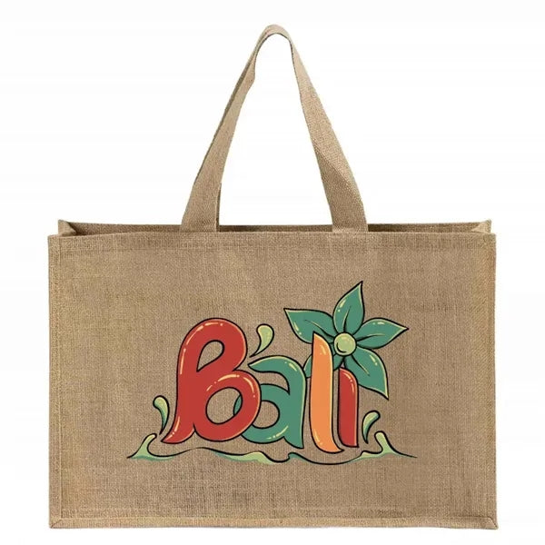 Catalina Jute Shopping Tote Bag