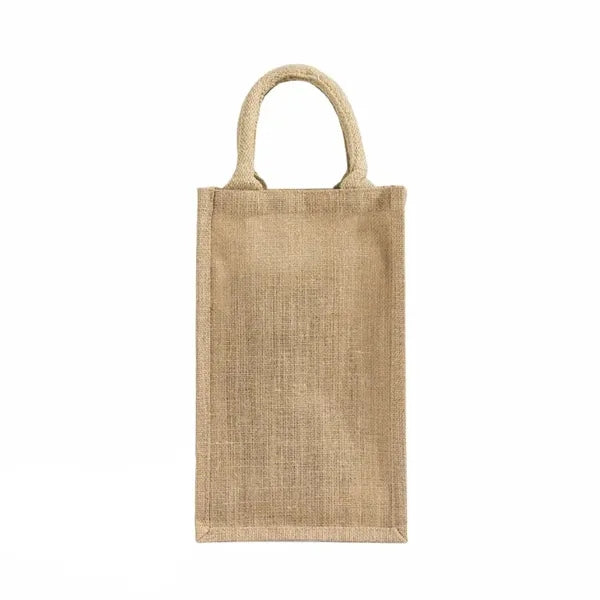 Temecula 4-Bottle Jute Wine Tote Bag
