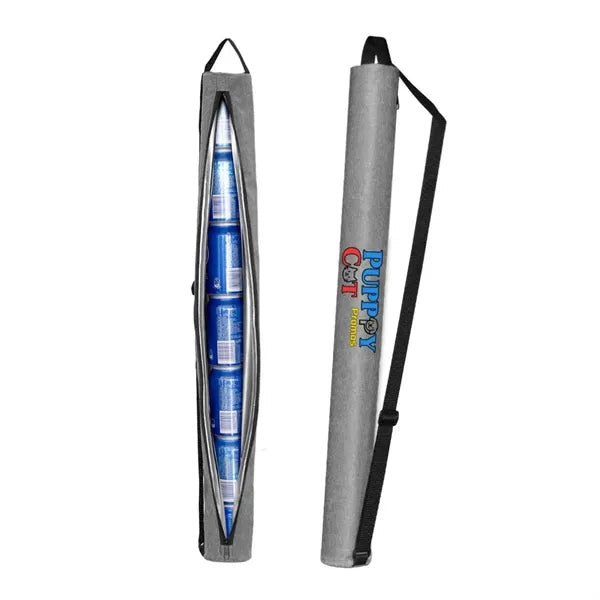 Cylindrical beer cooler bag