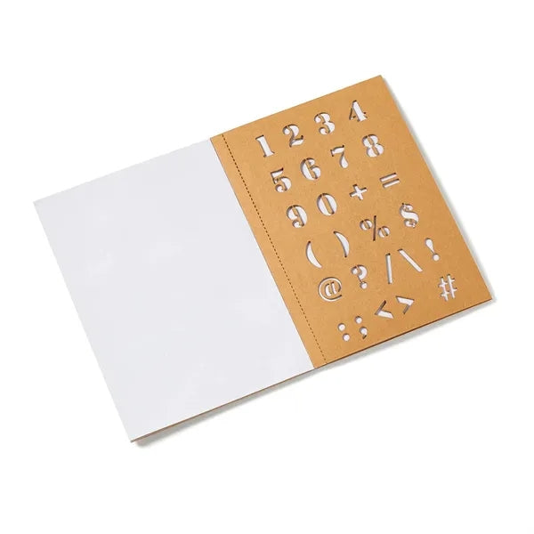 5-3/4" x 8.25" Stencil Book