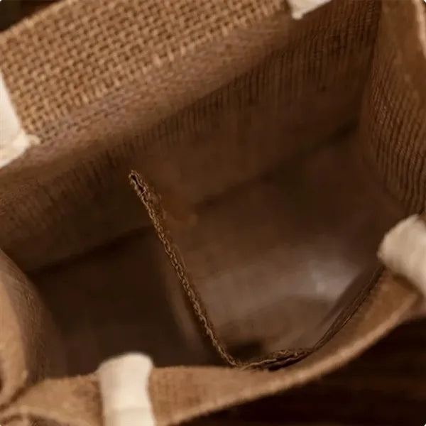1 Bottle Burlap Wine Bag