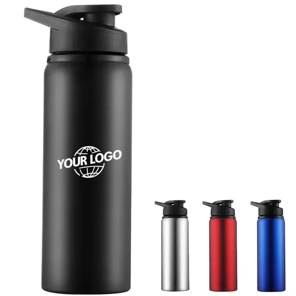 17/23 Oz. Stainless Steel Single Wall Water Bottles With Lid