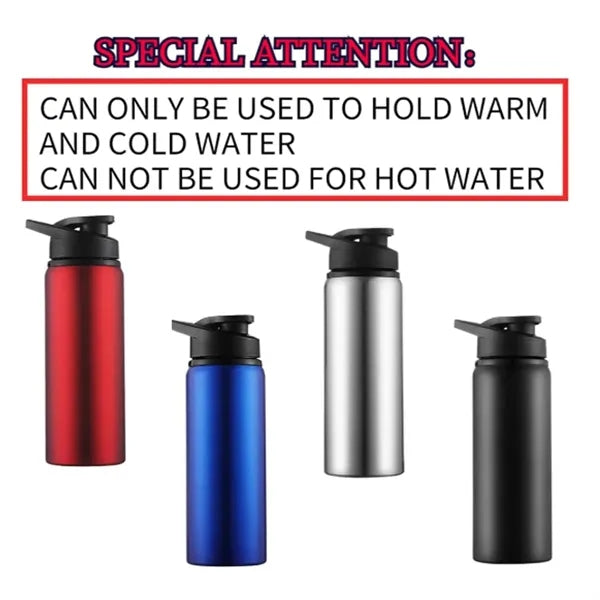 17/23 Oz. Stainless Steel Single Wall Water Bottles With Lid