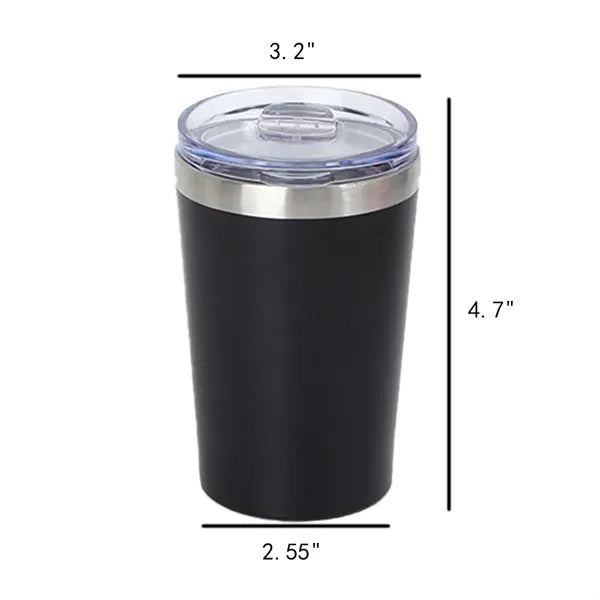 12 Oz Stainless Steel Insulated Coffee Tumbler With Lid