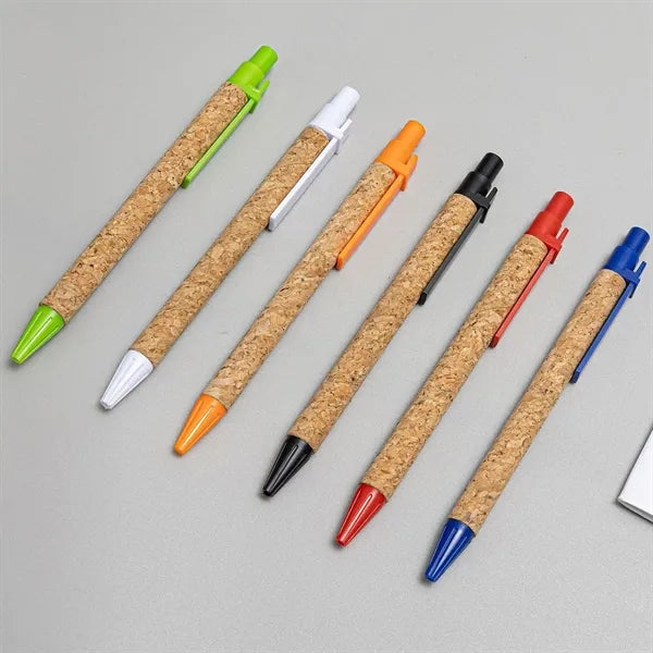 Wheat Straw Eco Friendly Cork Recycled Ballpoint Pens