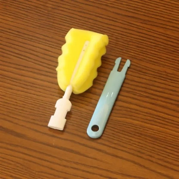 Detachable Handle Portable Sponge Cleaning Brush