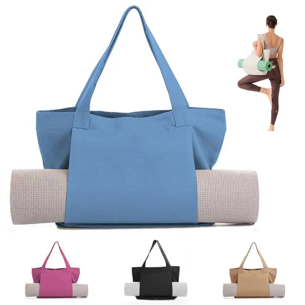 Big Capacity Yoga Mat Carrier Fitness Canvas Tote Bag