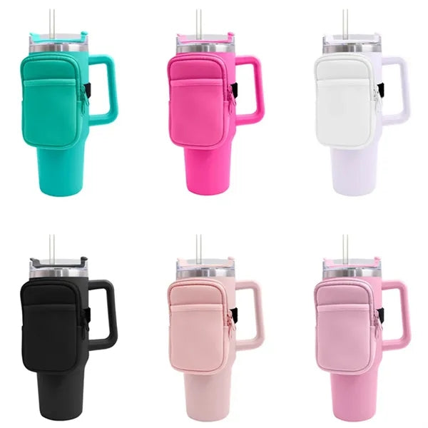 Water Bottle Zipper Pouch for 40 Oz. Tumbler