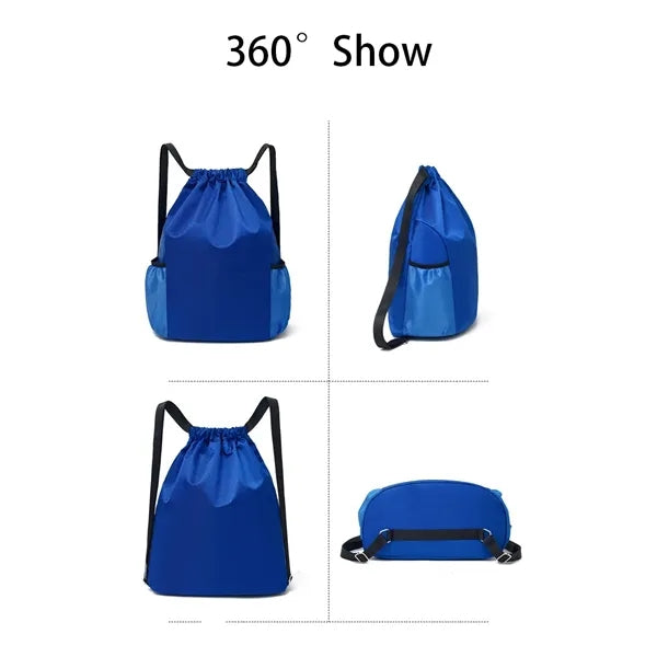 Drawstring Backpack Bag Sport Gym Sackpack