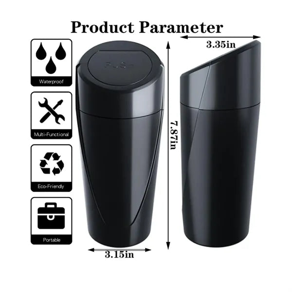Car Trash Can Bin with Lid