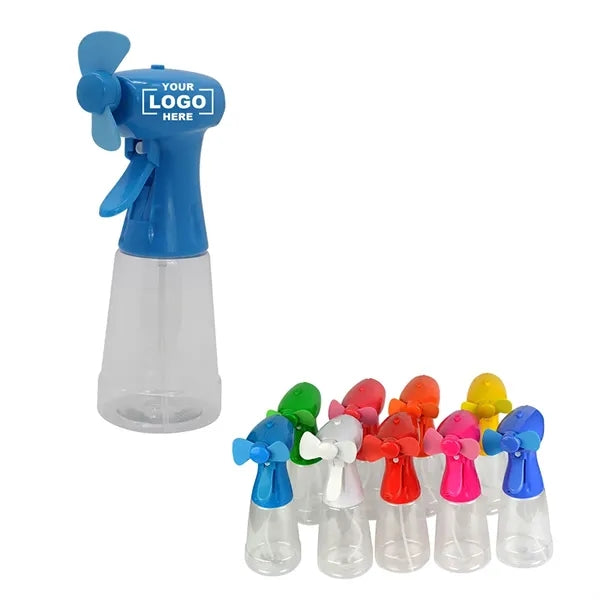 Handheld Cooling Spray Fan With Manual Mist