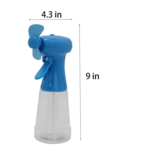 Handheld Cooling Spray Fan With Manual Mist