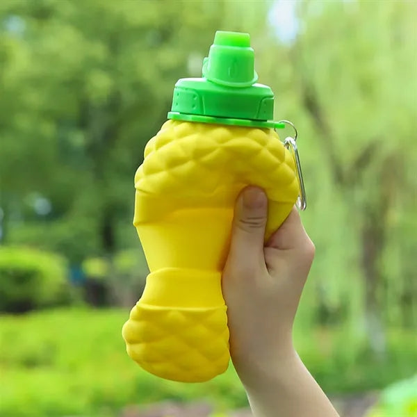 Pineapple silicone folding water cup