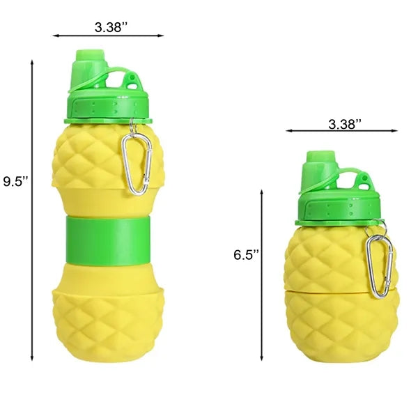 Pineapple silicone folding water cup