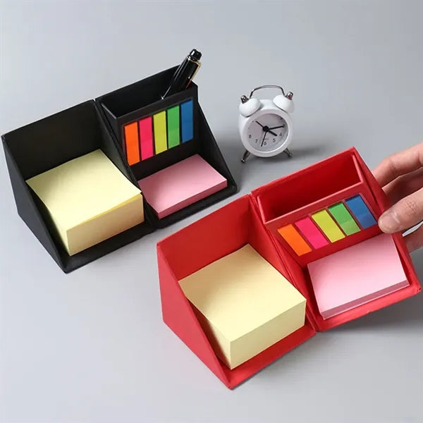 Sticky Noted with Pencil Holder