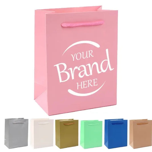 Kraft Paper Shopping Gift Tote Bags