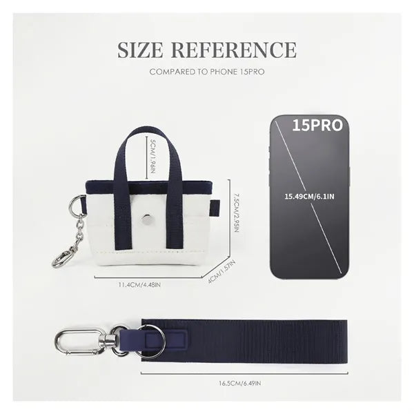 Key Bag with Keychain and Lanyard
